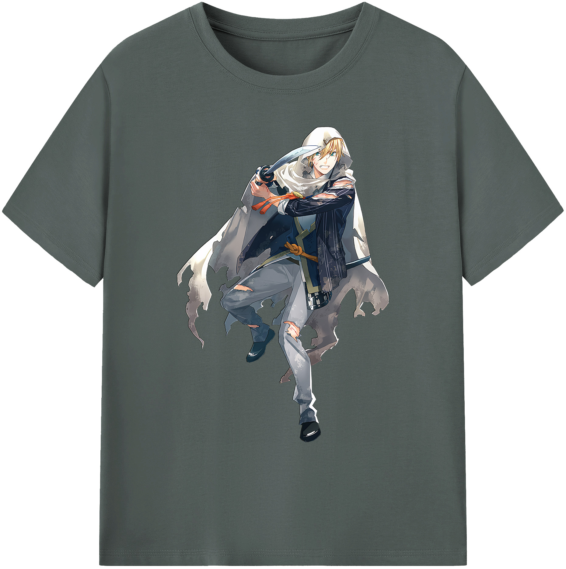 （画像用） 刀剣乱舞 Touken Ranbu 綿100％ メンズ半袖Tシャツ｜肌触りやわらか＆通気性